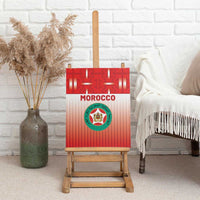Morocco Football Canvas Wall Art 1994 Retro Red Version - Wonder Print Shop