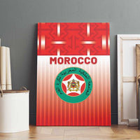 Morocco Football Canvas Wall Art 1994 Retro Red Version - Wonder Print Shop