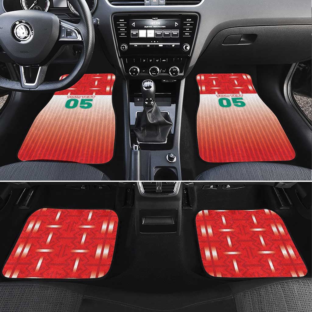 Custom Morocco Football Car Mats 1994 Retro Red Version - Wonder Print Shop