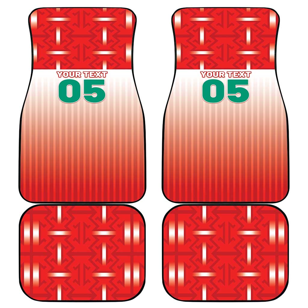 Custom Morocco Football Car Mats 1994 Retro Red Version - Wonder Print Shop