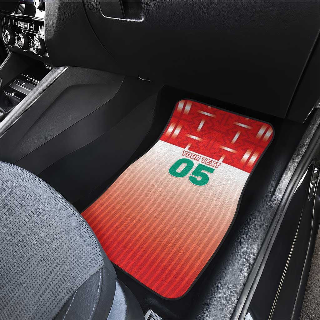 Custom Morocco Football Car Mats 1994 Retro Red Version - Wonder Print Shop