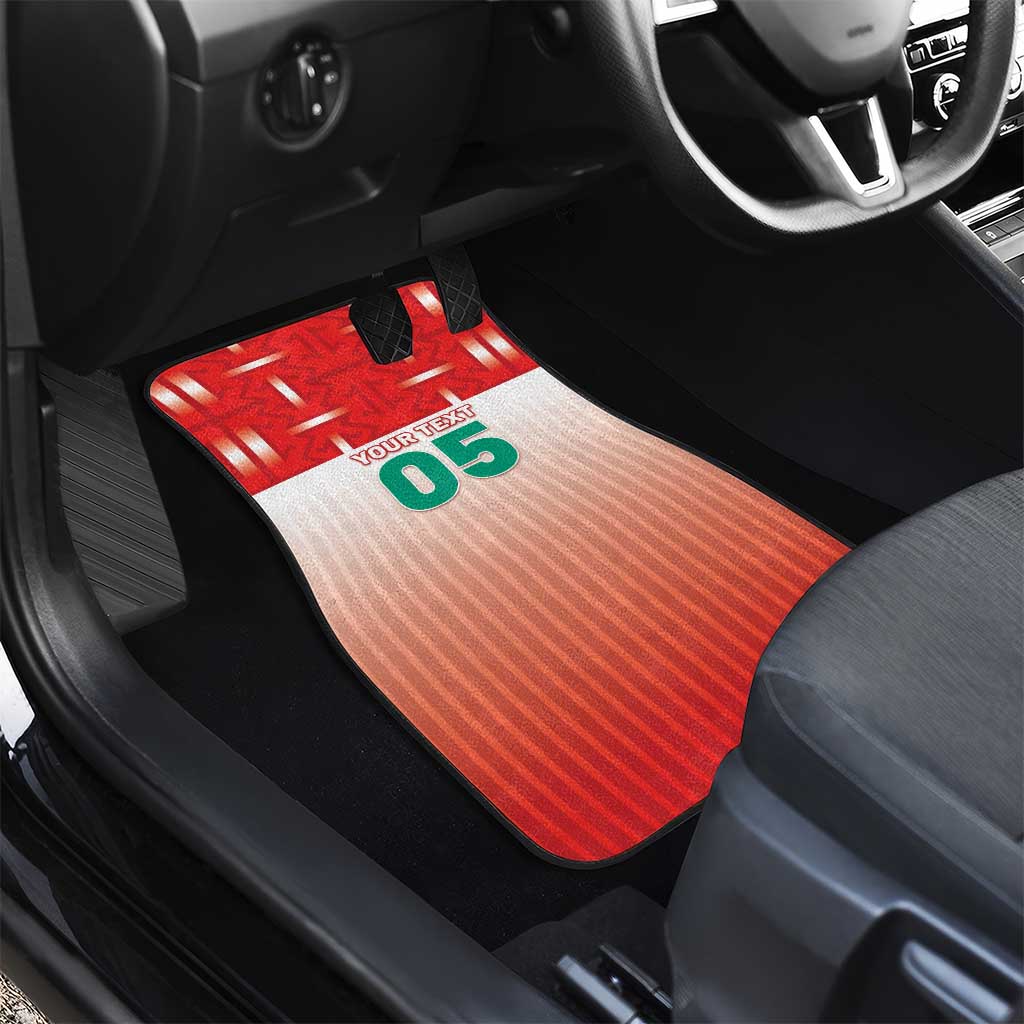 Custom Morocco Football Car Mats 1994 Retro Red Version - Wonder Print Shop
