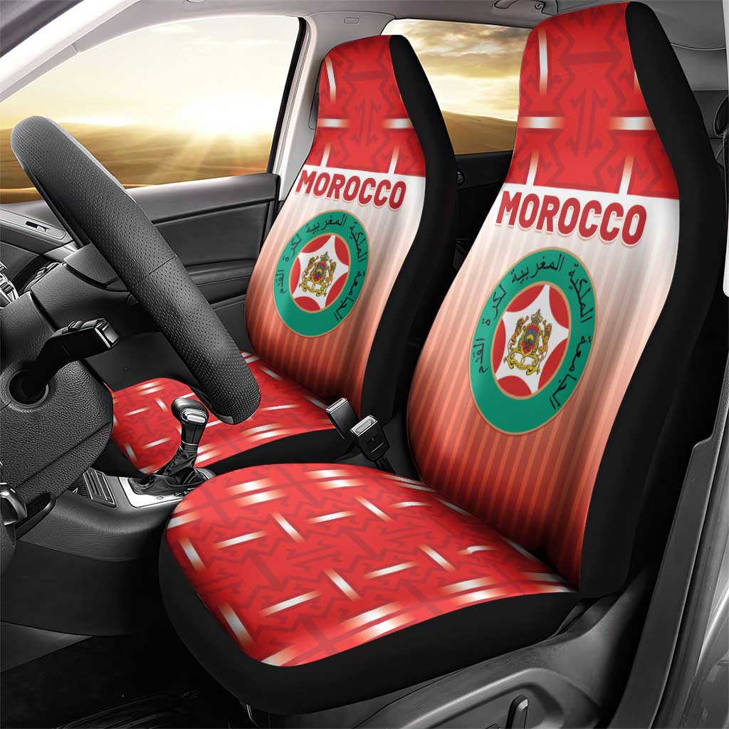 Morocco Football Car Seat Cover 1994 Retro Red Version - Wonder Print Shop