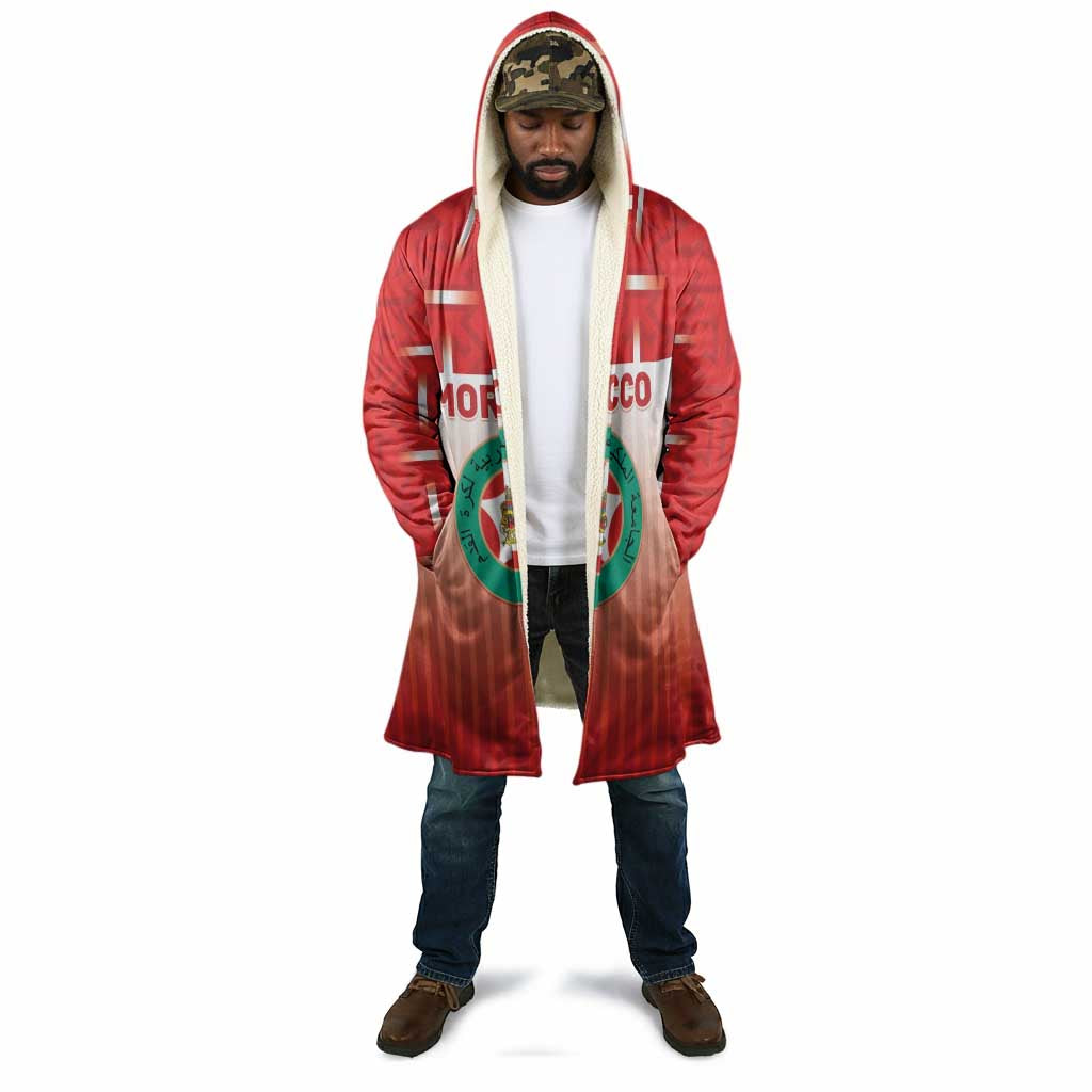 Custom Morocco Football Cloak 1994 Retro Red Version - Wonder Print Shop