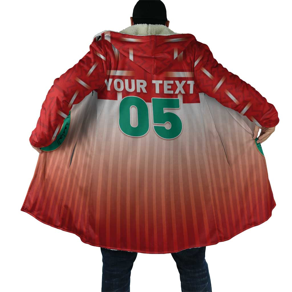 Custom Morocco Football Cloak 1994 Retro Red Version - Wonder Print Shop