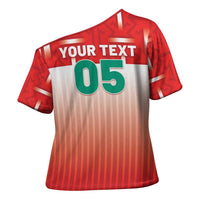 Custom Morocco Football Cross Shoulder Shirt 1994 Retro Red Version - Wonder Print Shop