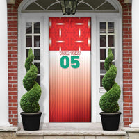 Custom Morocco Football Door Cover 1994 Retro Red Version - Wonder Print Shop