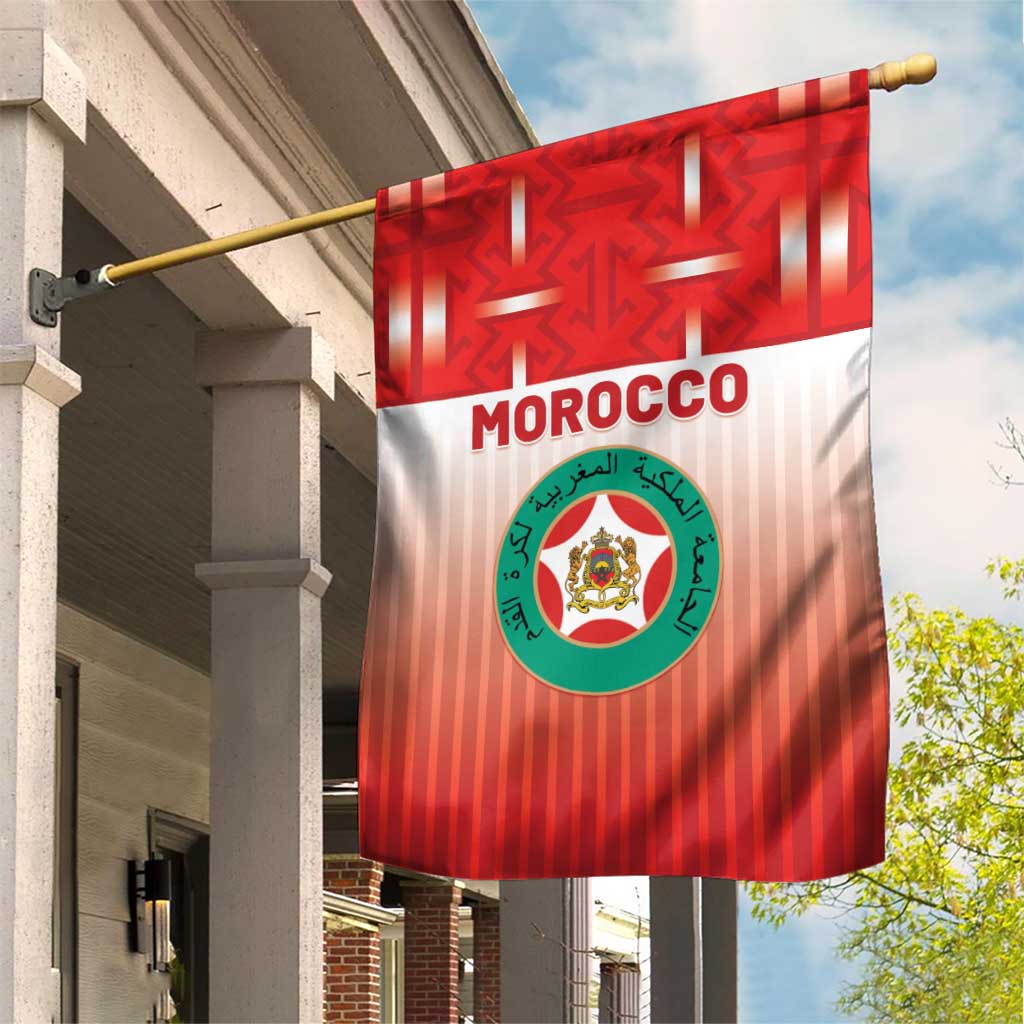 Morocco Football Garden Flag 1994 Retro Red Version - Wonder Print Shop