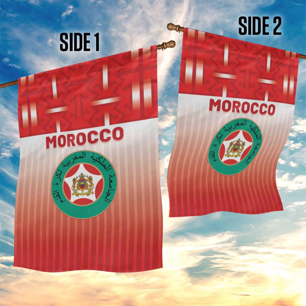 Morocco Football Garden Flag 1994 Retro Red Version - Wonder Print Shop
