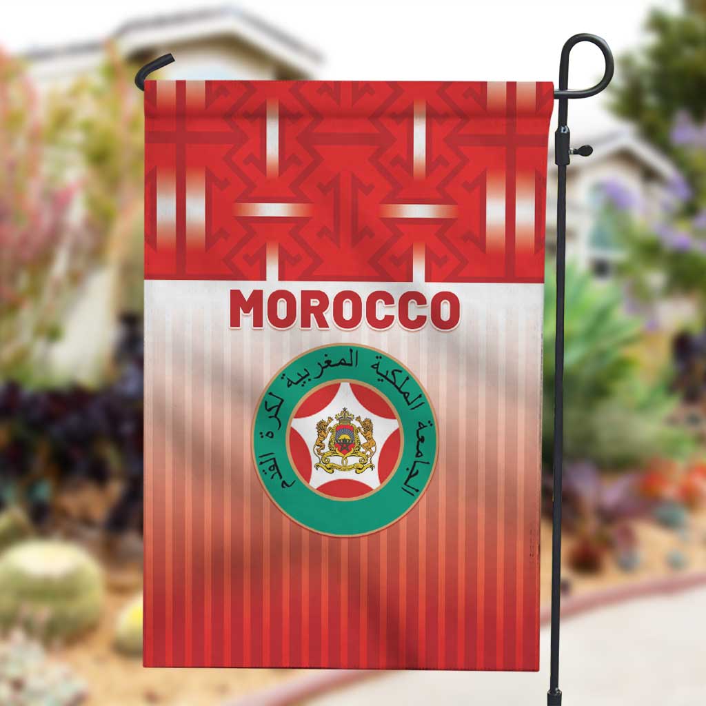 Morocco Football Garden Flag 1994 Retro Red Version - Wonder Print Shop