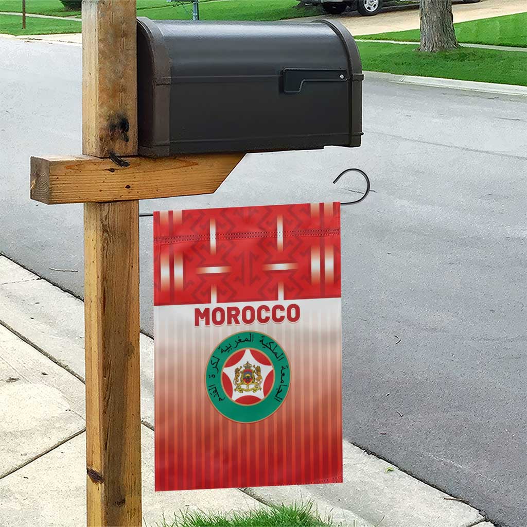 Morocco Football Garden Flag 1994 Retro Red Version - Wonder Print Shop