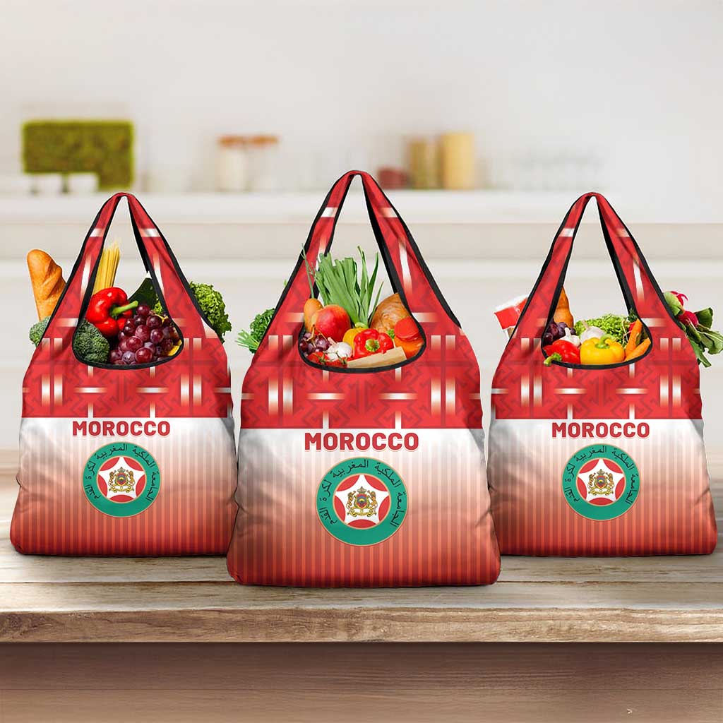 Morocco Football Grocery Bag 1994 Retro Red Version - Wonder Print Shop