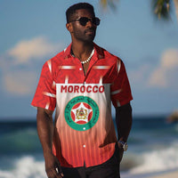 Custom Morocco Football Hawaiian Shirt 1994 Retro Red Version LT05