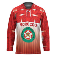 Custom Morocco Football Hockey Jersey 1994 Retro Red Version - Wonder Print Shop