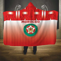 Morocco Football Hooded Blanket 1994 Retro Red Version - Wonder Print Shop