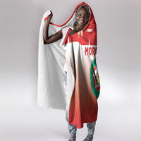 Morocco Football Hooded Blanket 1994 Retro Red Version - Wonder Print Shop
