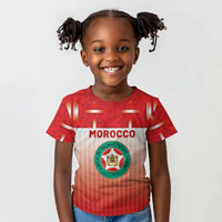 Custom Morocco Football Kid T shirt 1994 Retro Red Version LT05