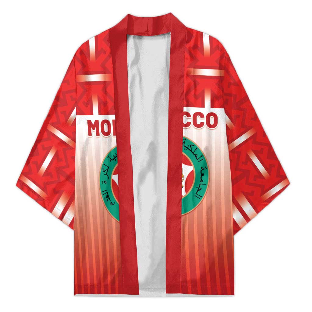 Custom Morocco Football Kimono 1994 Retro Red Version - Wonder Print Shop