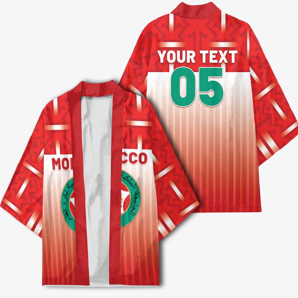 Custom Morocco Football Kimono 1994 Retro Red Version - Wonder Print Shop