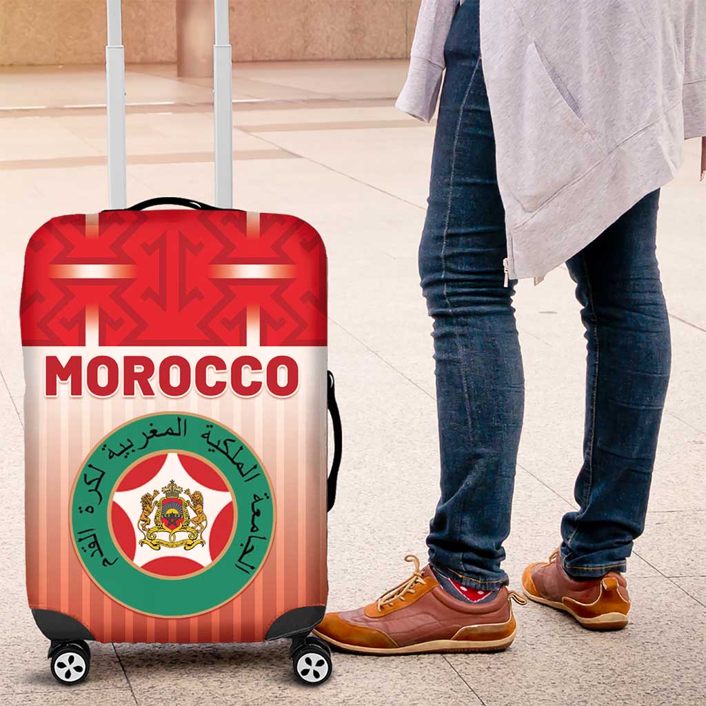 Morocco Football Luggage Cover 1994 Retro Red Version - Wonder Print Shop