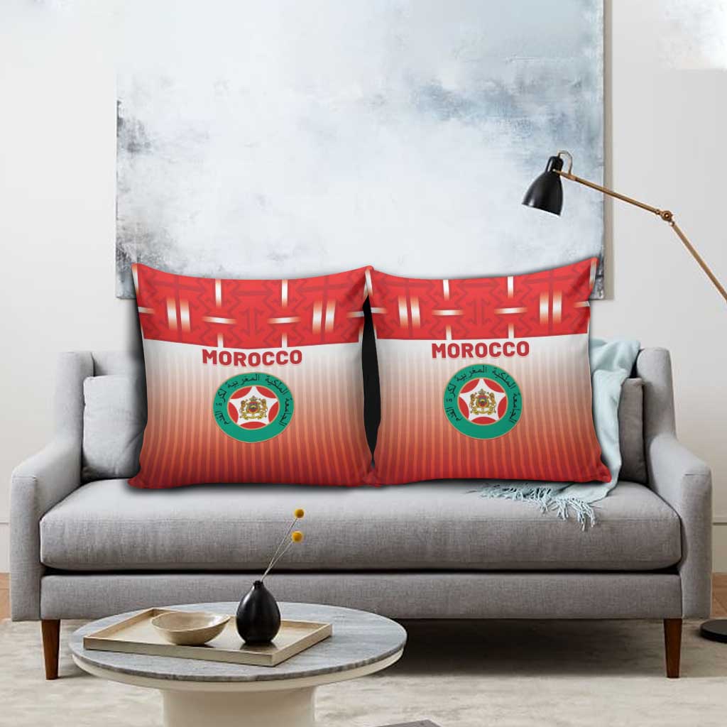Morocco Football Pillow Cover 1994 Retro Red Version - Wonder Print Shop