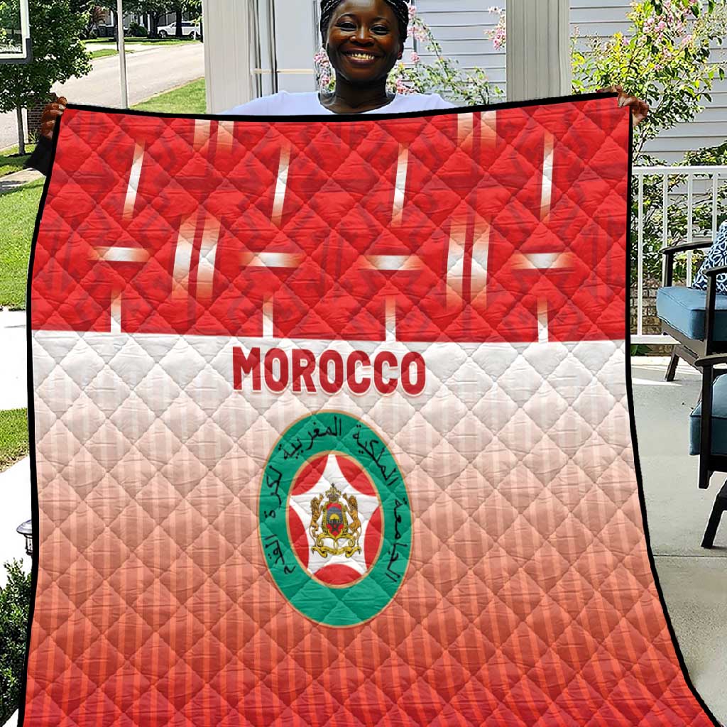 Morocco Football Quilt 1994 Retro Red Version - Wonder Print Shop