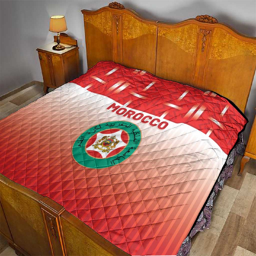 Morocco Football Quilt 1994 Retro Red Version - Wonder Print Shop