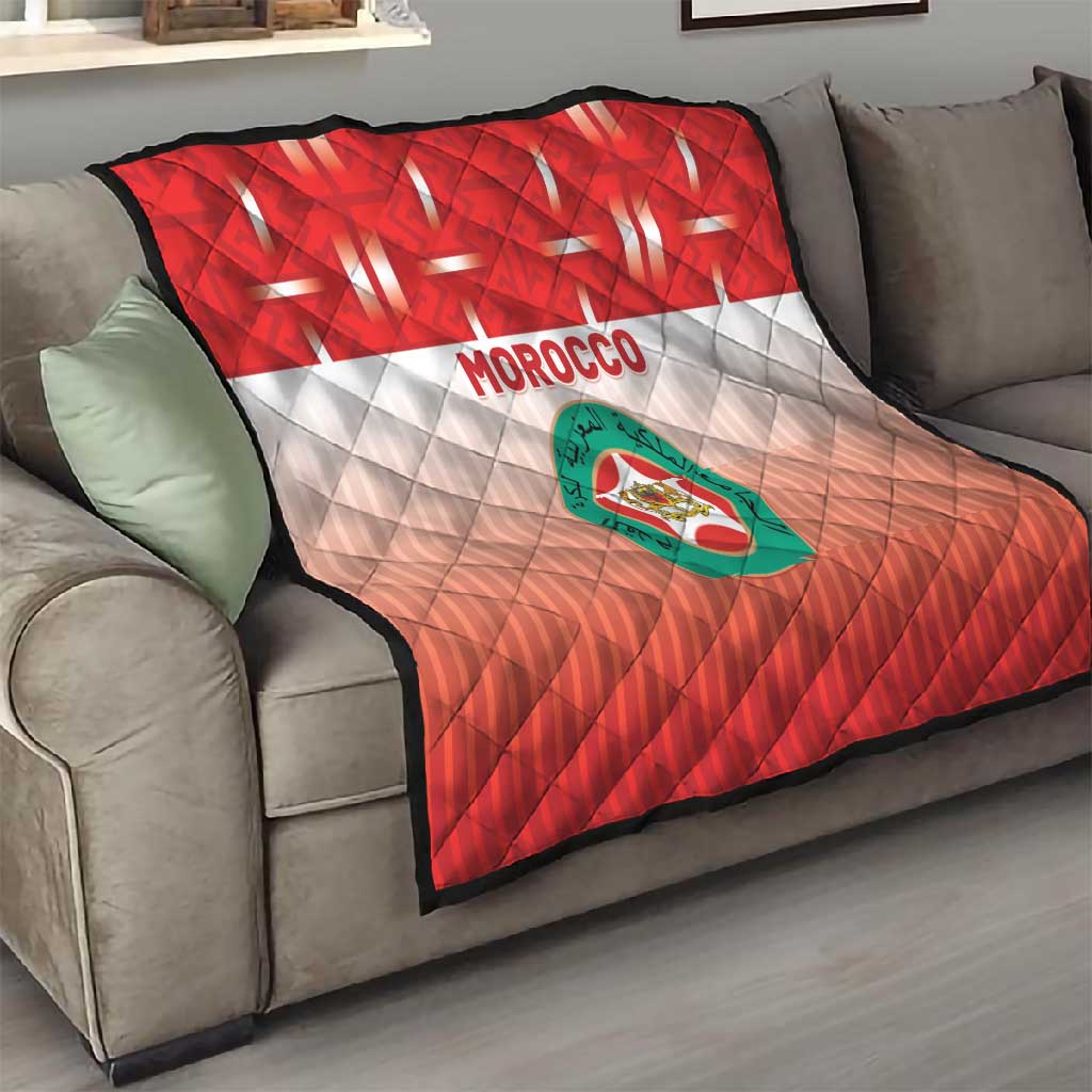Morocco Football Quilt 1994 Retro Red Version - Wonder Print Shop