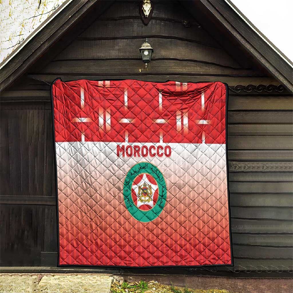 Morocco Football Quilt 1994 Retro Red Version - Wonder Print Shop