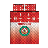 Morocco Football Quilt Bed Set 1994 Retro Red Version - Wonder Print Shop