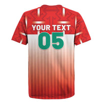 Custom Morocco Football Rugby Jersey 1994 Retro Red Version LT05