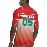 Custom Morocco Football Rugby Jersey 1994 Retro Red Version LT05