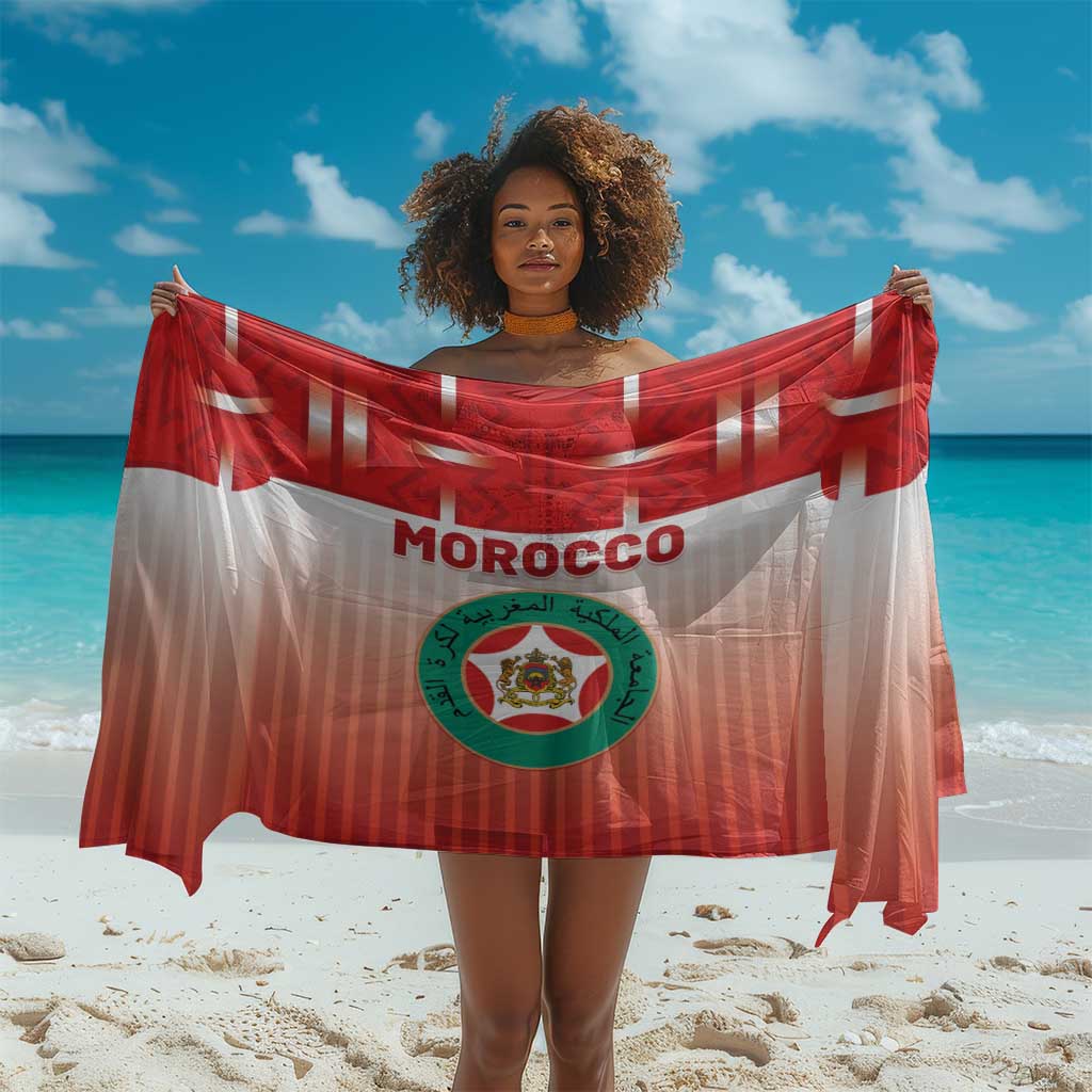Morocco Football Sarong 1994 Retro Red Version - Wonder Print Shop