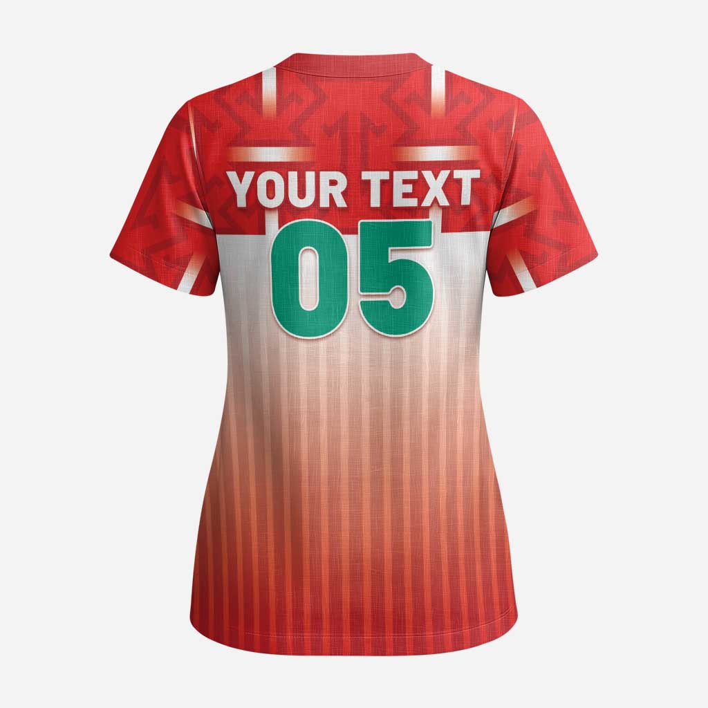 Custom Morocco Football Scrub Top 1994 Retro Red Version - Wonder Print Shop