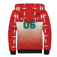 Custom Morocco Football Sherpa Hoodie 1994 Retro Red Version - Wonder Print Shop