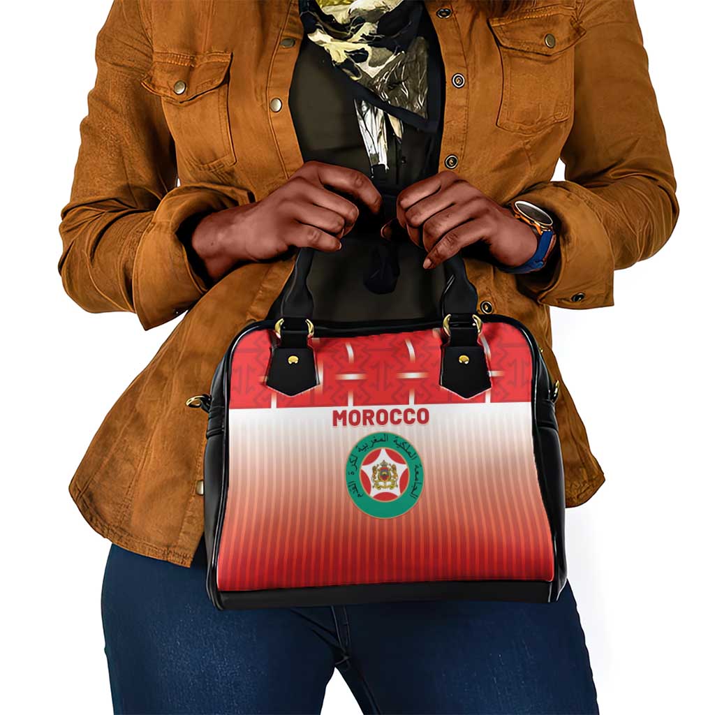 Morocco Football Shoulder Handbag 1994 Retro Red Version - Wonder Print Shop