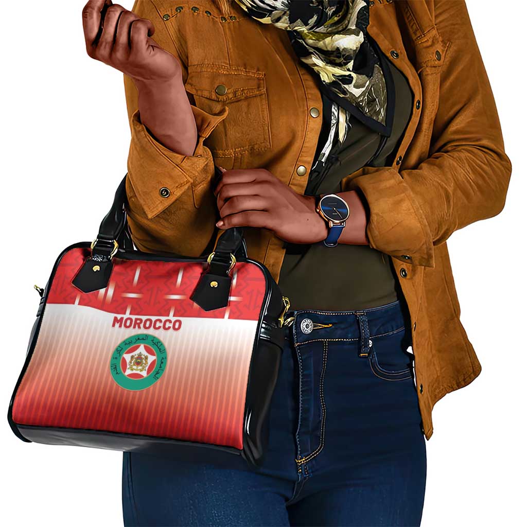 Morocco Football Shoulder Handbag 1994 Retro Red Version - Wonder Print Shop