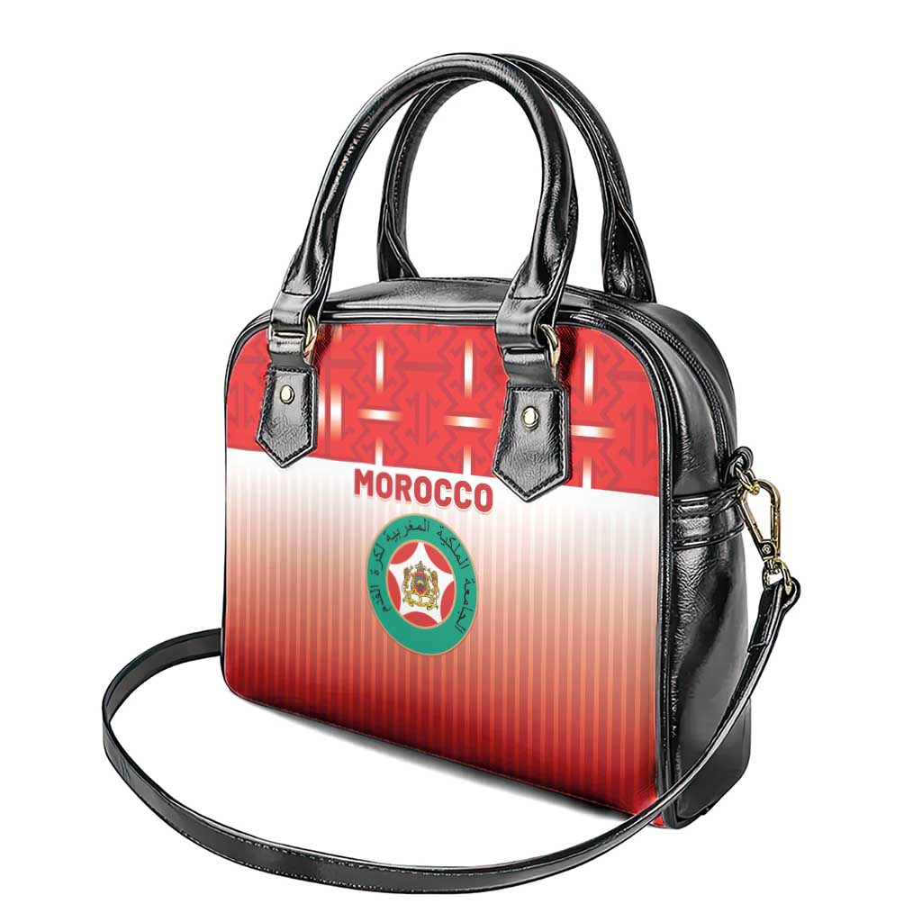 Morocco Football Shoulder Handbag 1994 Retro Red Version - Wonder Print Shop