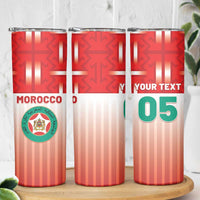 Custom Morocco Football Skinny Tumbler 1994 Retro Red Version - Wonder Print Shop
