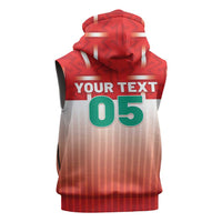 Custom Morocco Football Sleeveless Hoodie 1994 Retro Red Version - Wonder Print Shop