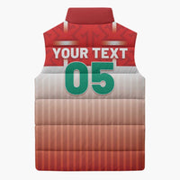 Custom Morocco Football Sleeveless Puffer Jacket 1994 Retro Red Version - Wonder Print Shop