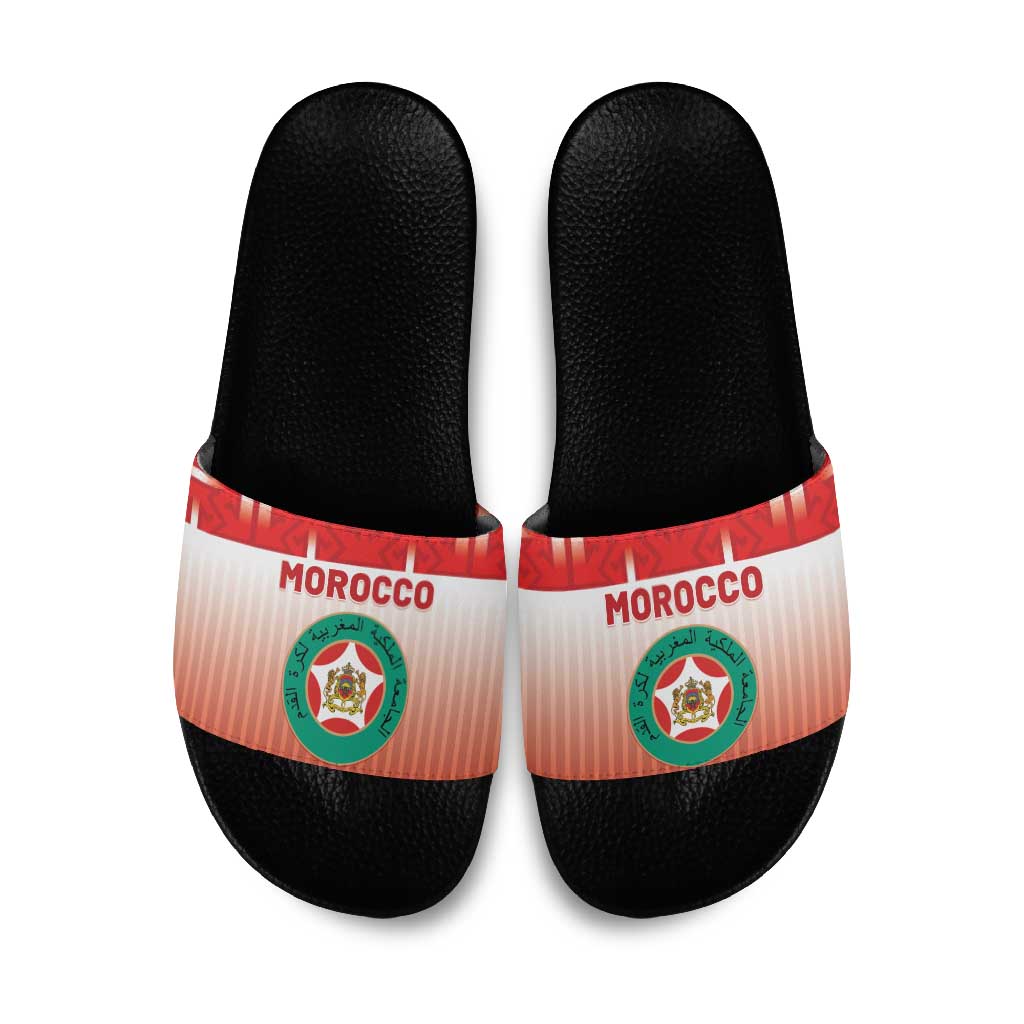 Morocco Football Slide Sandals 1994 Retro Red Version - Wonder Print Shop