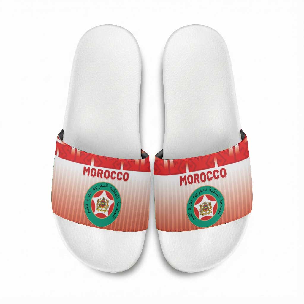 Morocco Football Slide Sandals 1994 Retro Red Version - Wonder Print Shop