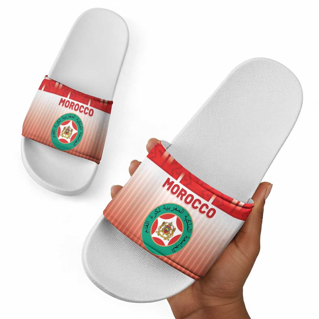 Morocco Football Slide Sandals 1994 Retro Red Version - Wonder Print Shop
