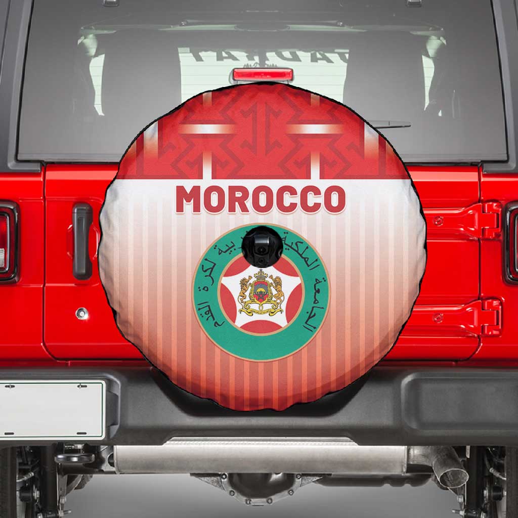 Morocco Football Spare Tire Cover 1994 Retro Red Version - Wonder Print Shop