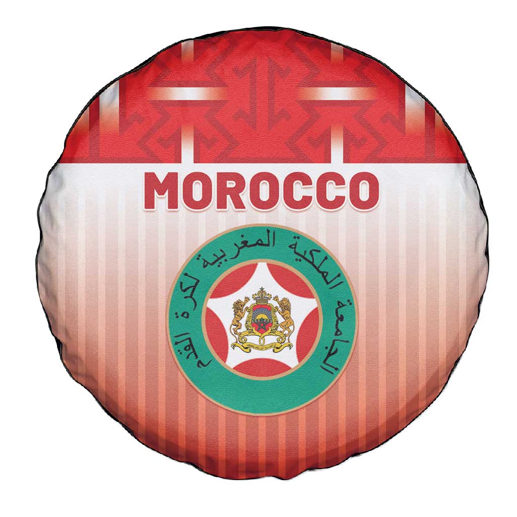 Morocco Football Spare Tire Cover 1994 Retro Red Version - Wonder Print Shop