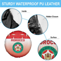 Morocco Football Spare Tire Cover 1994 Retro Red Version - Wonder Print Shop