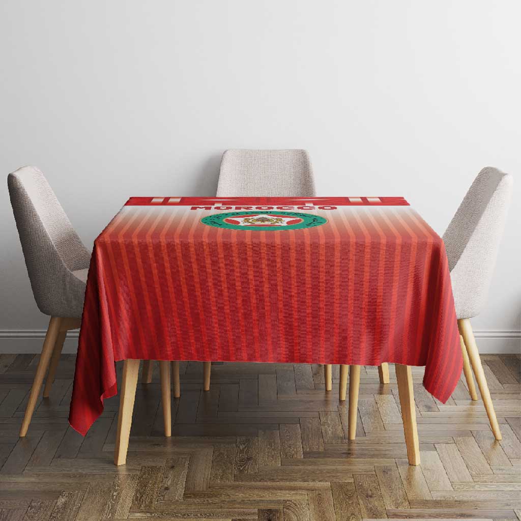 Morocco Football Tablecloth 1994 Retro Red Version - Wonder Print Shop
