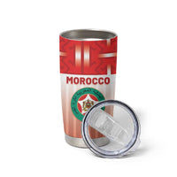 Custom Morocco Football Tumbler Cup 1994 Retro Red Version - Wonder Print Shop