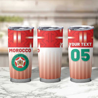 Custom Morocco Football Tumbler Cup 1994 Retro Red Version - Wonder Print Shop
